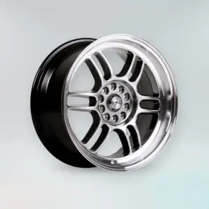 D-006 18x8.5 Hypersvart med maskinpolert kant