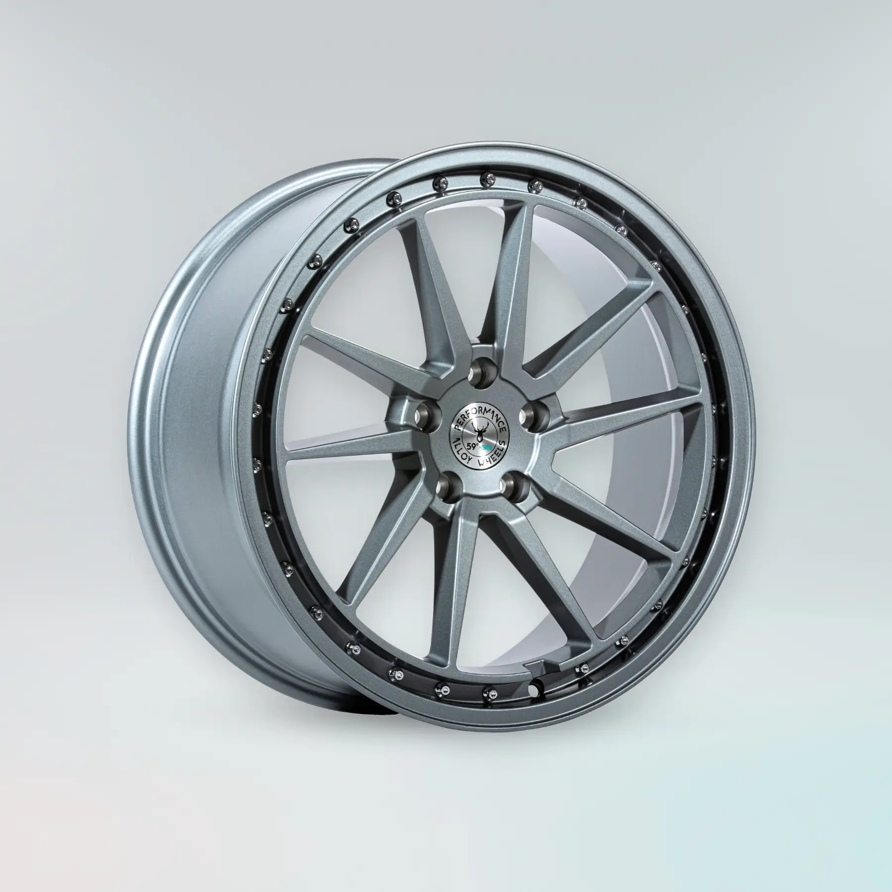 59 North Wheels S-001 Matt gunmetal felg